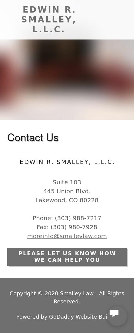 Edwin R. Smalley, L.L.C. - Lakewood CO Lawyers