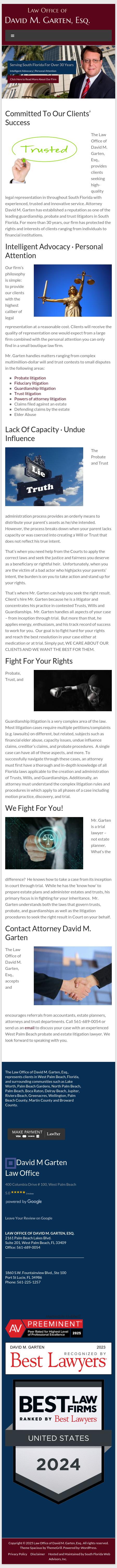 Law Office of David M. Garten, Esq. - West Palm Beach FL Lawyers